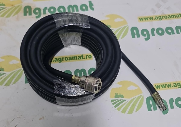 Furtun Aer Compresor 12m PVC 6x11mm si Cuple Rapide Universale