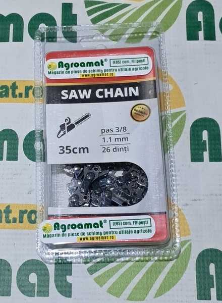 Lant Drujba Pas 3/8, 26 Dinti, 1.1mm, Lungime 35cm