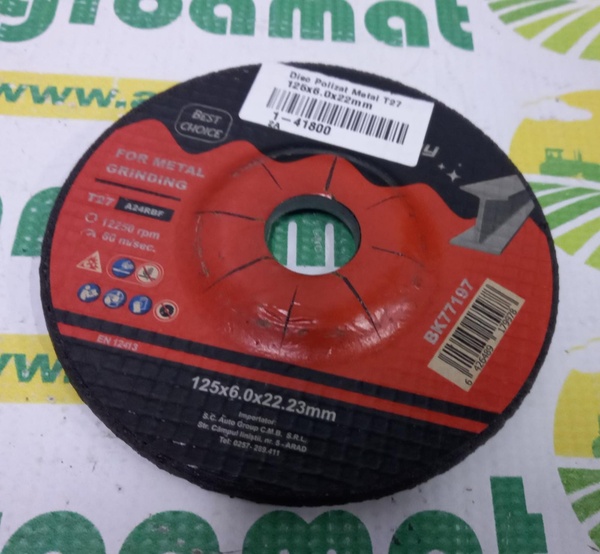 Disc Polizat Metal T27 125x6.0x22mm