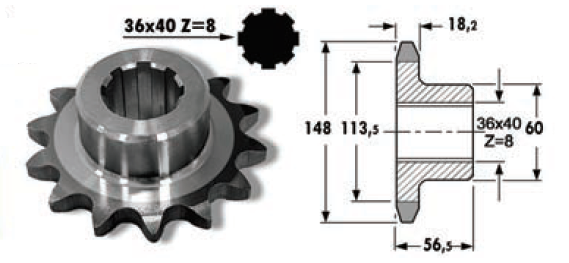 Pinion Z-13