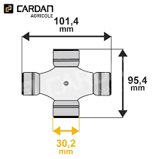 Cruce Cardan 30,2x101,4 - 30,2 x 95,4