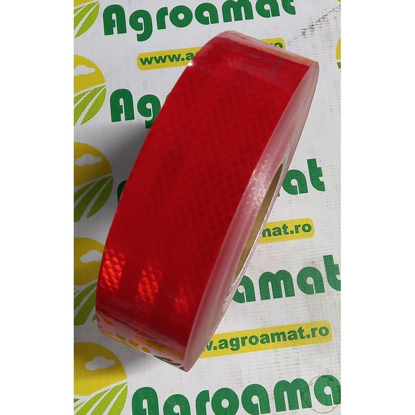 Banda Reflectorizanta Autoadeziva Rosie rola:45.7m