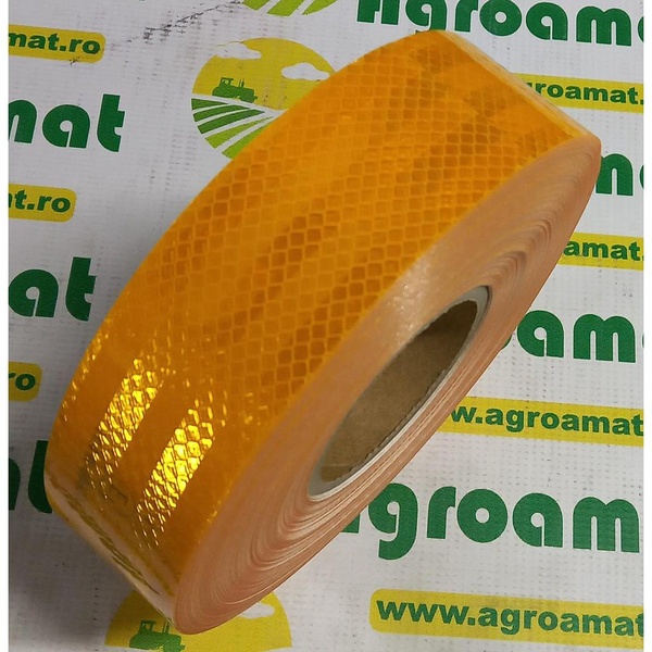 Banda Reflectorizanta Autoadeziva Galbena rola:45.7m