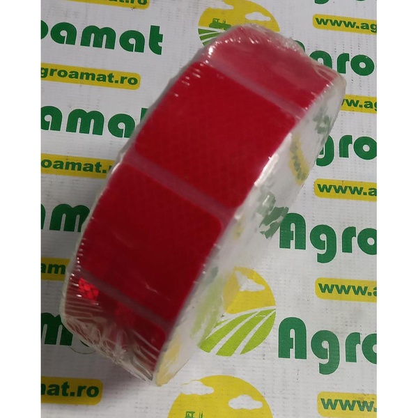 Banda Reflectorizanta Autoadeziva Intrerupta Rosie 45.7m