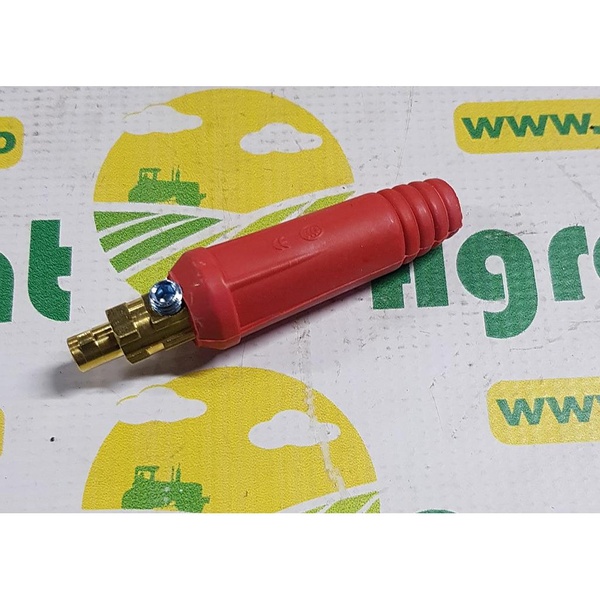 Conector cablu sudura 10-25 rosu
