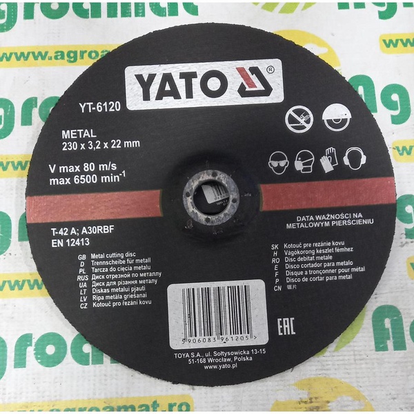 Disc Taiat Metal 230x3.2x22mm