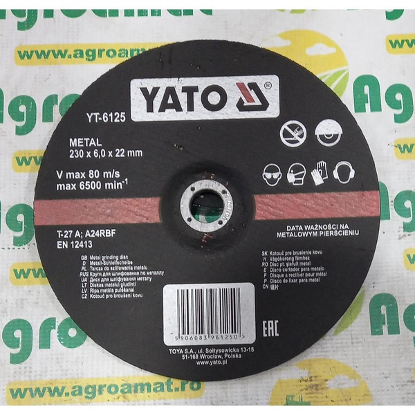 Disc Slefuit Metal 230x6x22mm