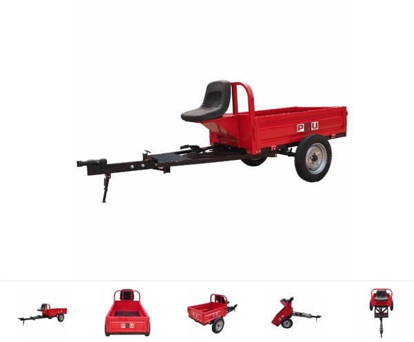 Remorca motocultor capacitate 450 kg, 1000x800x280 mm