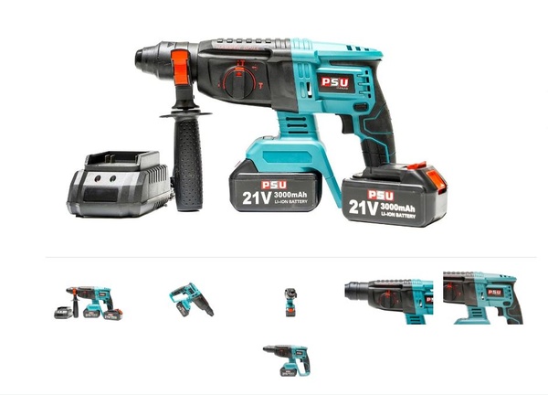 Masina de Gaurit cu Percutie cu Acumulator 21V, 3000 mAh