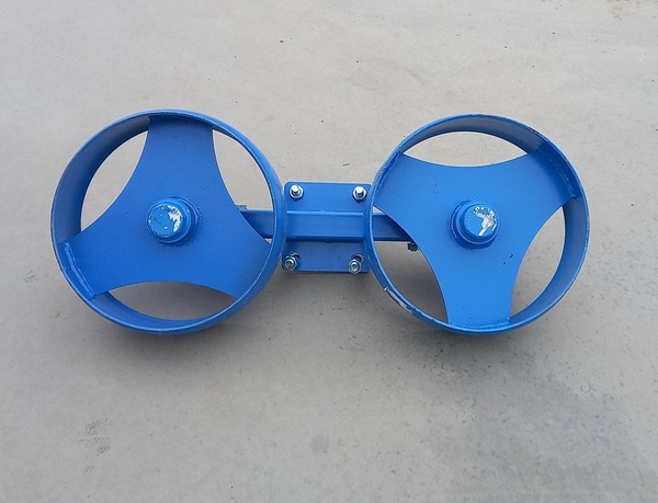 Roata Dubla de Metal pentru Plug Reversibil