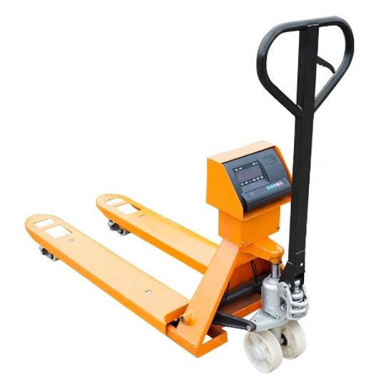 Transpalet manual 2T cu cantar electronic