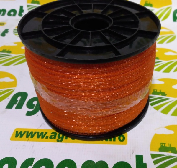 Banda Portocalie 10mm Insertie Metalica 4x0.15mm, 200m