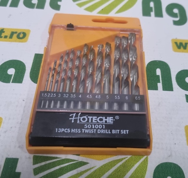 Set 13 Burghie pentru Fier 1,5-6,5mm