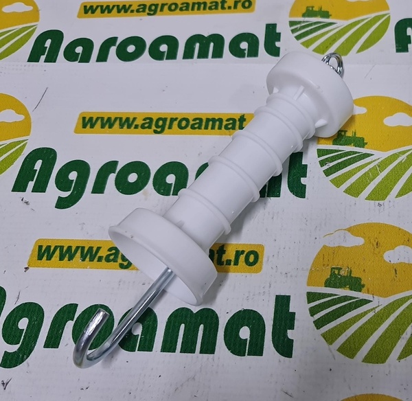 Maner Poarta Alb cu Carlig si Arc