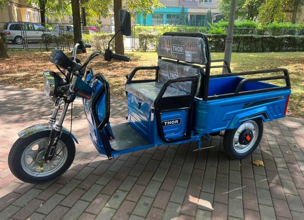 Triciclu electric Thor City Eco Blue Sky 650W 60V20Ah