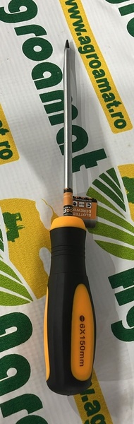 Surubelnita Dreapta 6x150mm Cr-V cu Varf Magnetic Profesionala