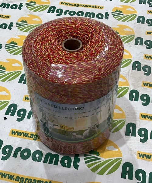 Rola Fir Galben-Rosu fi 2mm Insertie Metalica