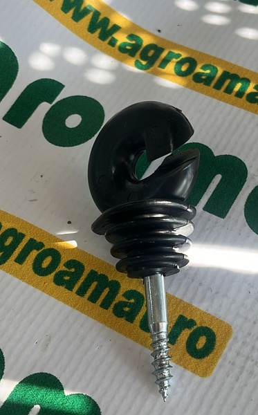 Izolator Inelar Easy Drill Negru fi 5.9mm 90x40 mm Gard Electric