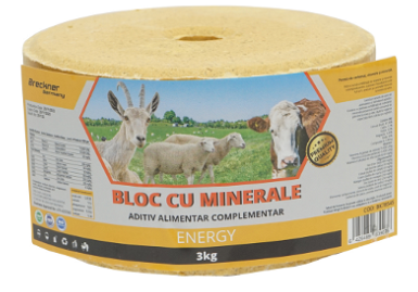 Bloc Sare 3kg cu Vitamine si Minerale pentru Animale