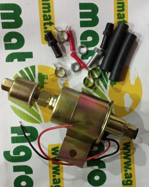 Pompa Alimentare Electrica Universala cu Filtru Incorporat, 12V, L=145mm, fi 8mm pentru Motorina/Benzina OEM YK-2047, E8012SS