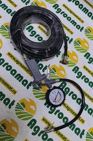 Pistol Umflat Roti cu Manometru si Furtun 15m