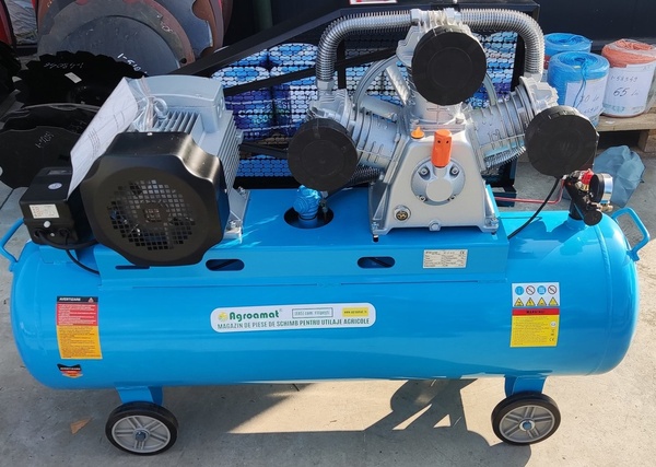 Compresor Aer 380V, 180L putere 7.5kW/10CP 8 Bar, debit 900L/min