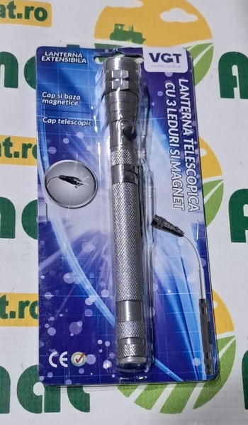 Lanterna Telescopica 3 Leduri cu Magnet