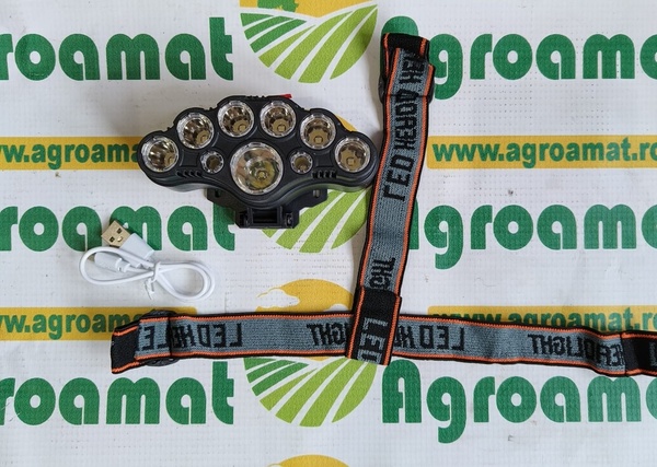 Lanterna Frontala de Cap cu 9 LED-uri