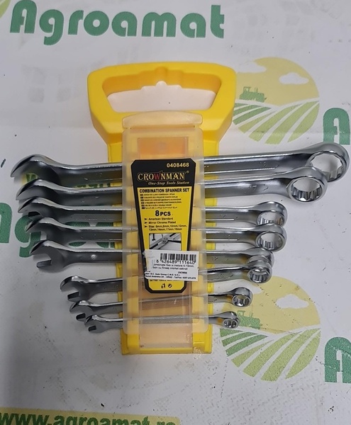 Set Chei Combinate Fixe si Inelare 6-19mm 8 Piese