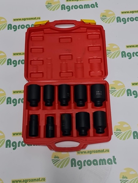 Trusa Cap Tubulare de Impact 22-41mm cu Prindere 3/4 10 Piese