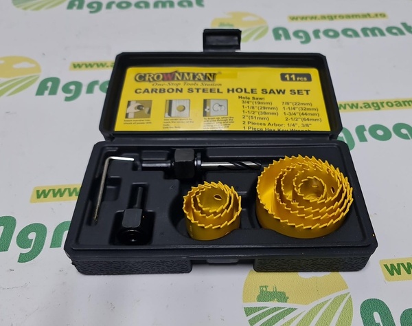 Set Carote Circulare Otel Carbon 19-64mm