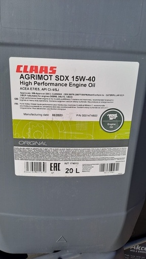 [17111] Ulei Claas SDX 15W40 20L