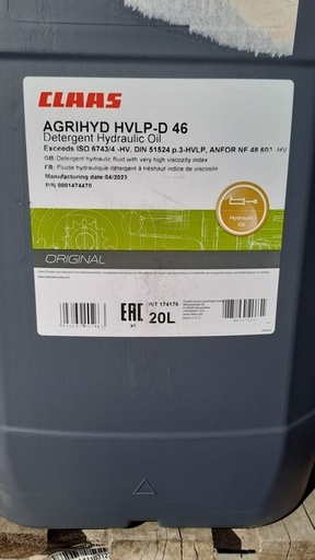 [14420] Ulei Claas Hidraulic AGRIHYD HVLP-D 46 20L