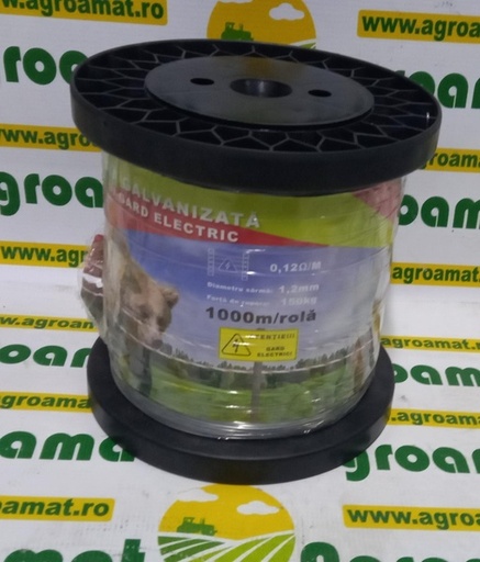 [120582] Sarma Galvanizata Pentru Gard Electric 1,2mm x 1000m