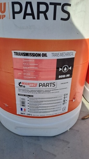 [50211] Ulei Transmisie 80W90 20L ORG Manitou 546330