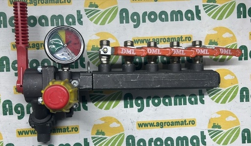 [135005] Distribuitor cu Manometru si 5 Cai