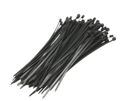 [141322] Colier Plastic 2.5x120mm Negru 100 buc