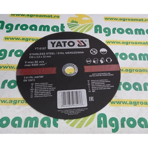 [81344] Disc taiat metal/inox 230x2x22mm