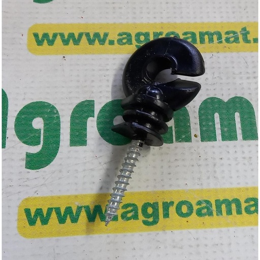 [82803] Izolator Inelar Negru Lucios