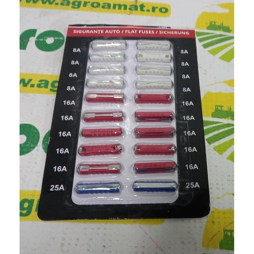 [83996] Sigurante Cilindrice 20 Buc 8x8A, 10x16A, 2x25A