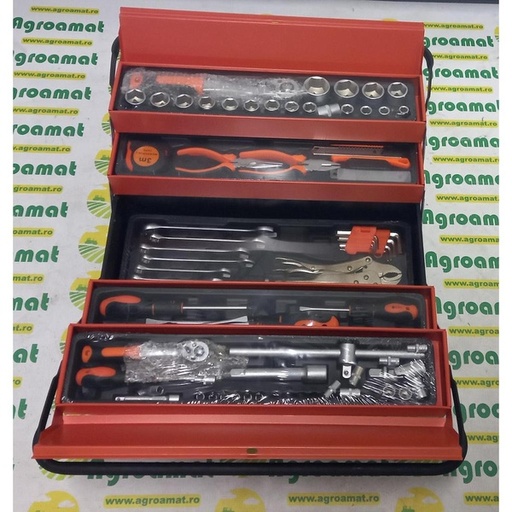 [84018] Trusa Scule 85 Piese Cutie Metalica 51x25x25cm