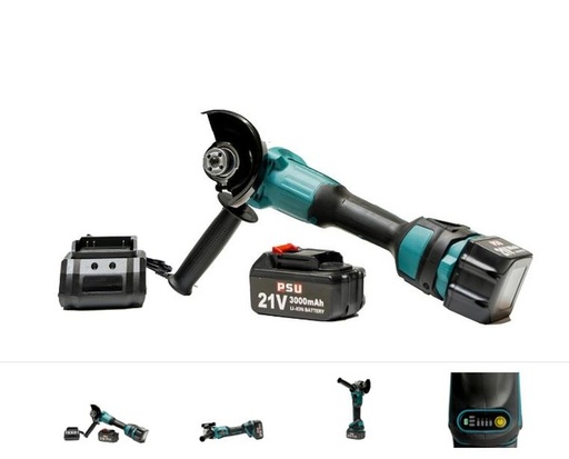 [105886] Polizor Unghiular cu Acumulator 21V, 7500 rpm, 3000 mAh