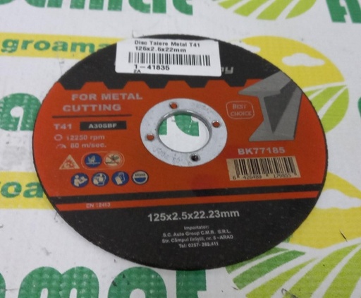 [108141] Disc Taiere Metal T41 125x2.5x22mm