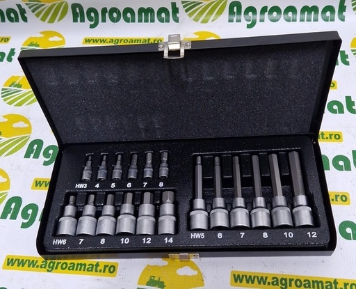 [113867] Trusa Profesionala de Tubulare 1/4 si 1/2 cu imbus H3 - H12