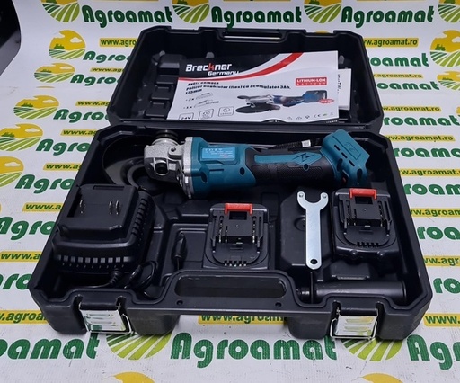 [120977] Polizor Unghiular 125mm cu Acumulator 24V/3Ah