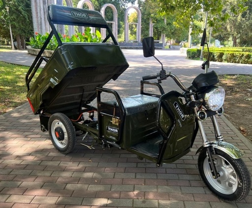 [121736] Triciclu Electric 48V20A City Eco Green Army