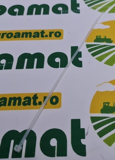 [121782] Colier pentru Cabluri 2,5x200mm alb