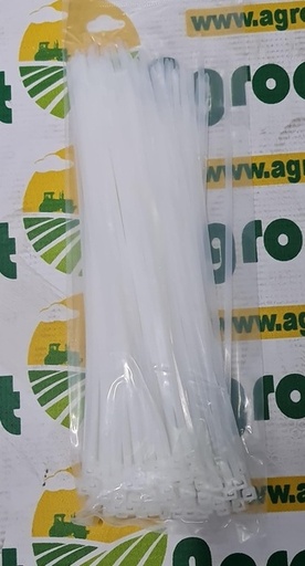 [122610] Colier plastic Alb 150x3.6mm