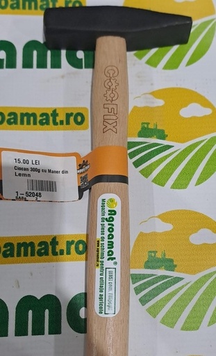 [126030] Ciocan 300g cu Maner din Lemn