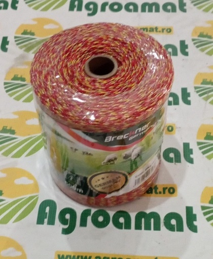 [126331] Rola Fir Galben-Rosu fi 2mm Insertie Metalica 6x0.15mm. SS, 500m Gard Electric